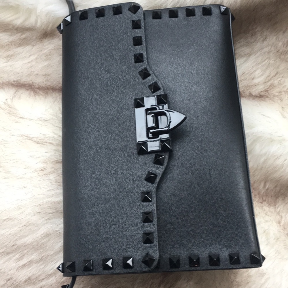 Valentino rock stud bag ALL BLACK w/ black studs